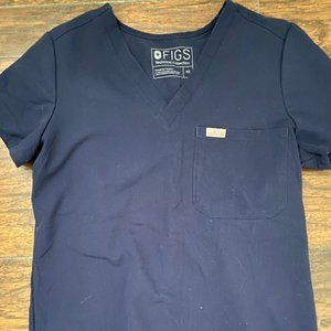 FIGS navy scrub top